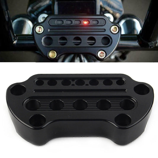 for Harley Sportster XL883 XL1200 Dyna Motorcycle Indicator Handlebar Top Clamp