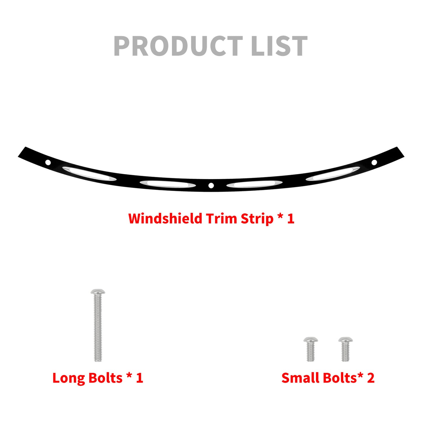Black Batwing Fairing Windshield Trim for Harley Electra Street Glide 2014-2023