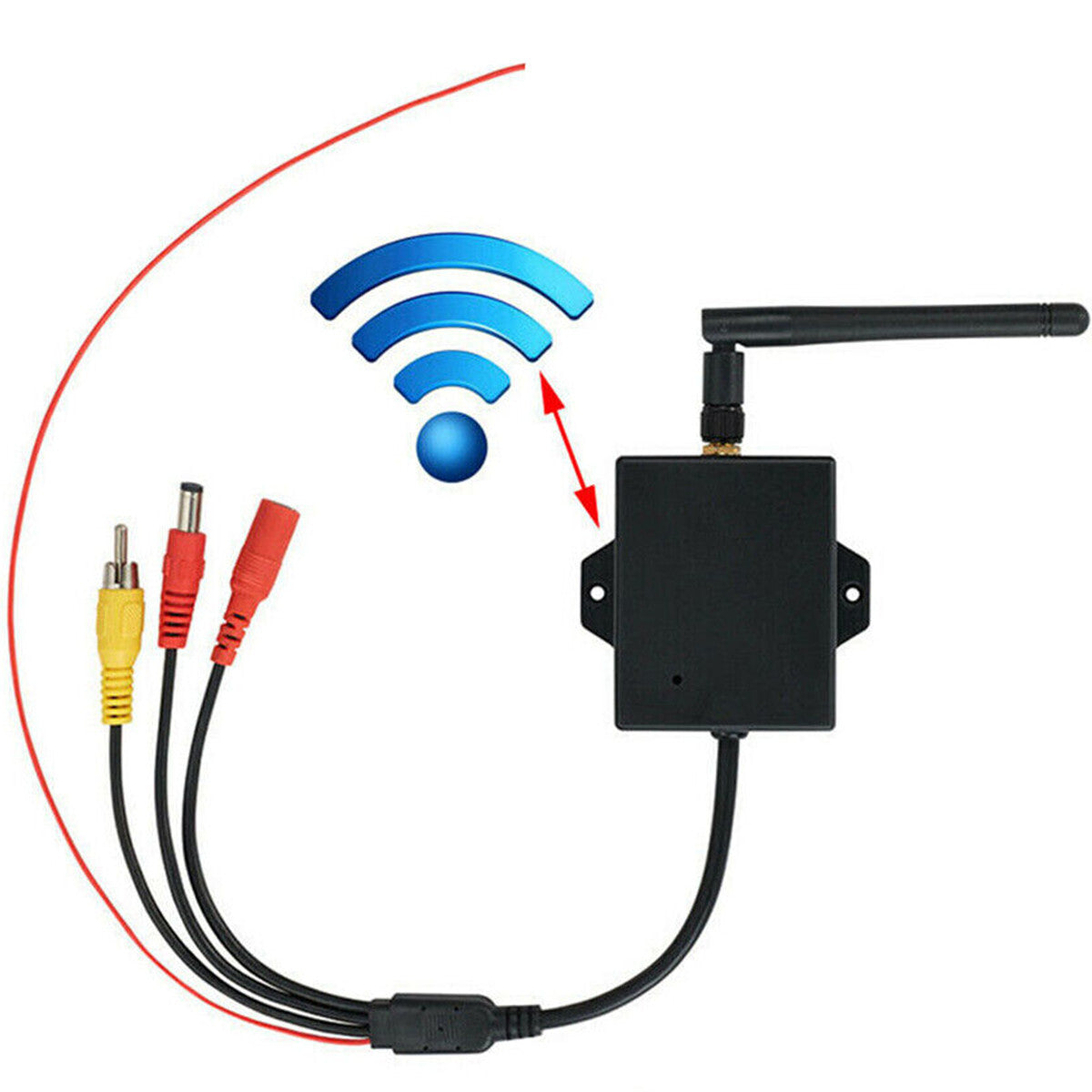 WiFi Wireless Transmitter Module Car Backup Camera AV Video Rear View Kits Black
