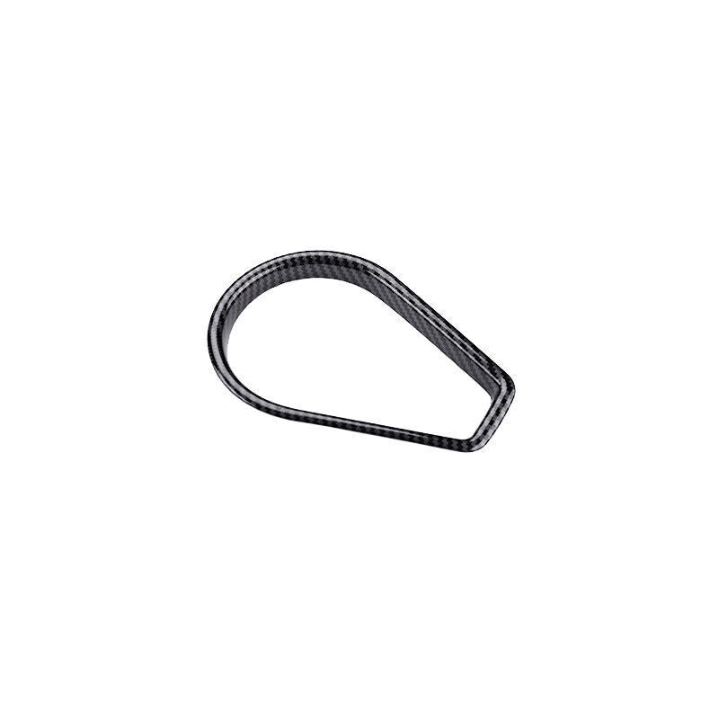 Carbon Fiber Inner Central Console Ashtray Frame Trim For 2016-2018 for Toyota RAV4