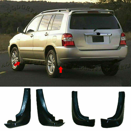 4P Mud Flap Splash Guard Fender Mudguard for Toyota Highlander/KLUGER 2001-2006