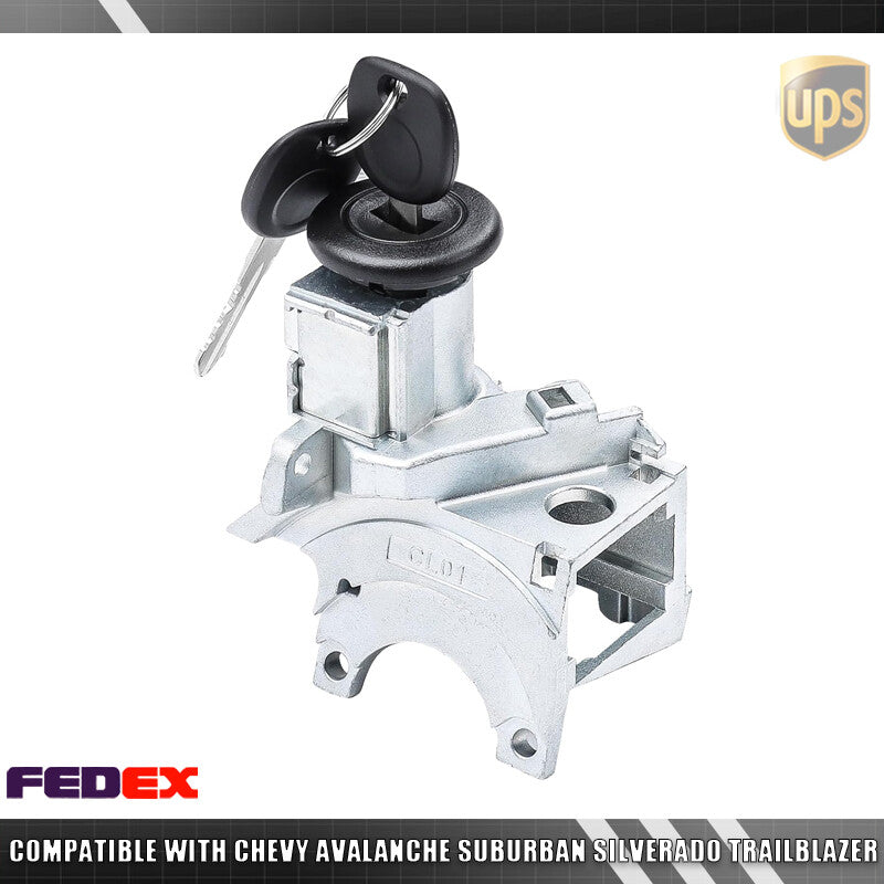 Ignition Lock Cylinder Switch W/ 2 Keys For 2001-07 for Chevy Silverado for GMC for Sierra J