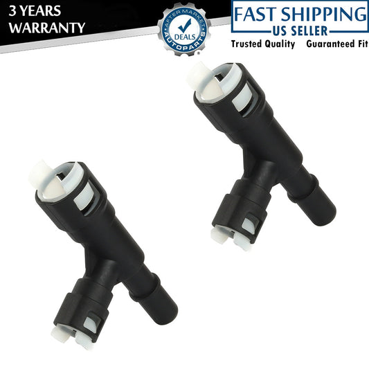 Fit for Cadillac for Chevrolet Tahoe for Cadillac for Escalade Pair Heater Hose Connectors