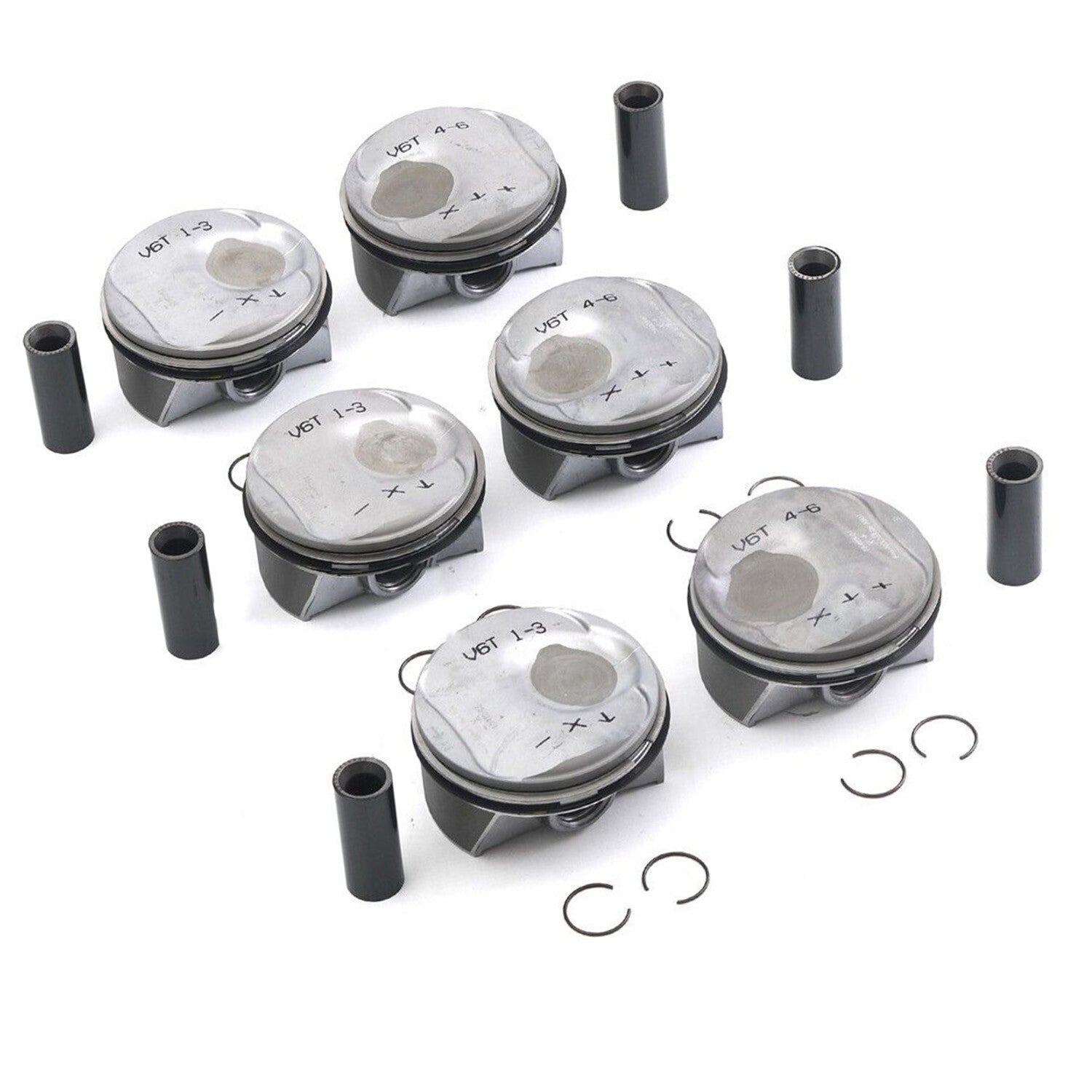 6Pc Pistons Rings Set STD ¦µ96mm for Porsche Macan for Panamera S 4S 970 95B 3.0T V6
