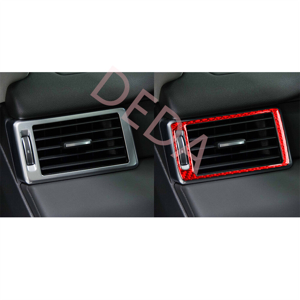 Side Air Vent Outlet Trim for Land Rover Discovery Sport 2015-19Red Carbon Fiber