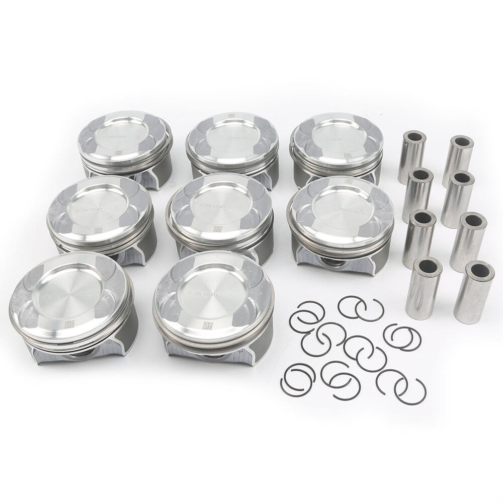 8Pcs Pistons Rings Set ¦µ24mm ¦µ92.9mm for Mercedes-Benz W222 W166 W221 4.6L 4.7L