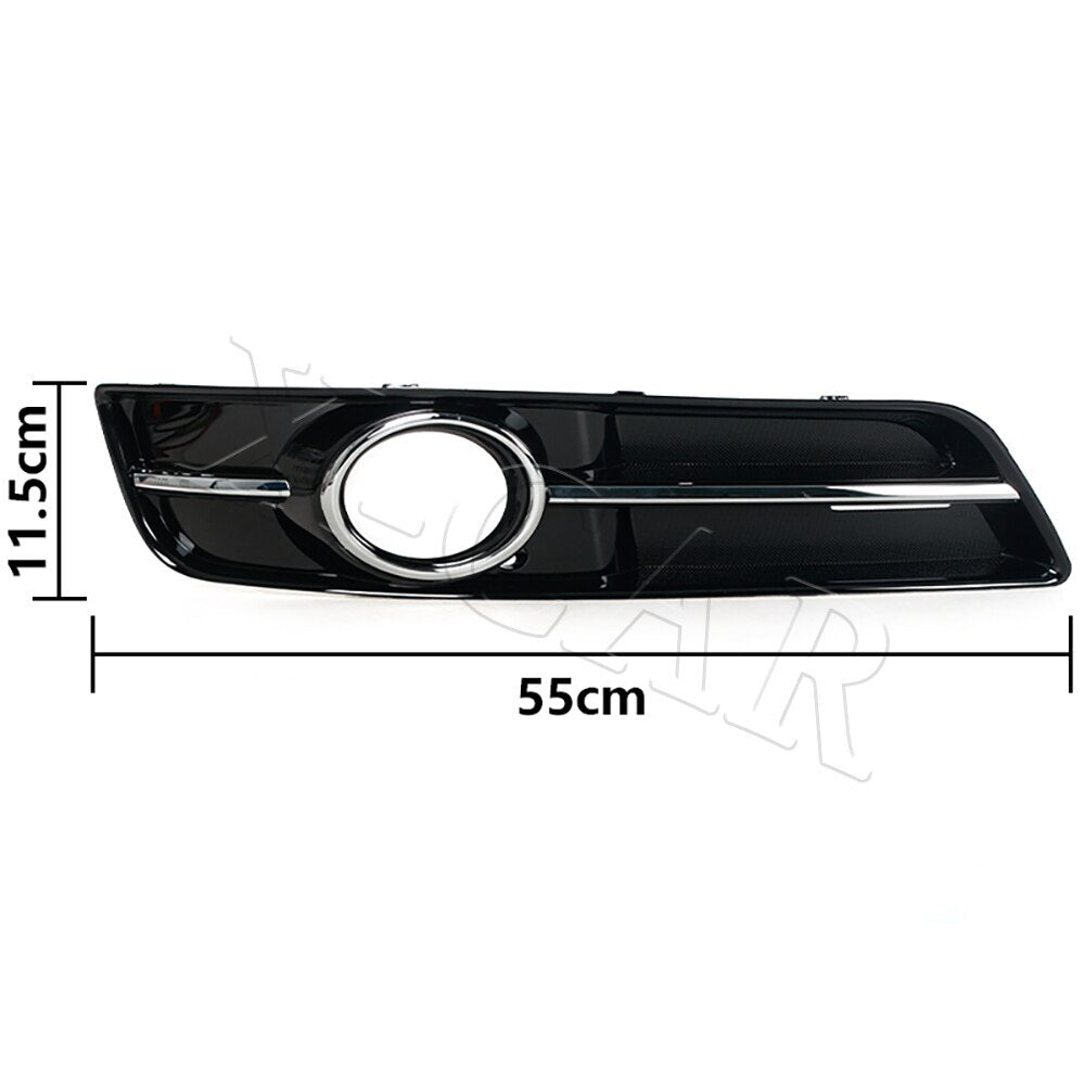 Pair Car Front Lower Bumper Fog Lamp Frame Grille Cover for Audi A3 2010-2013