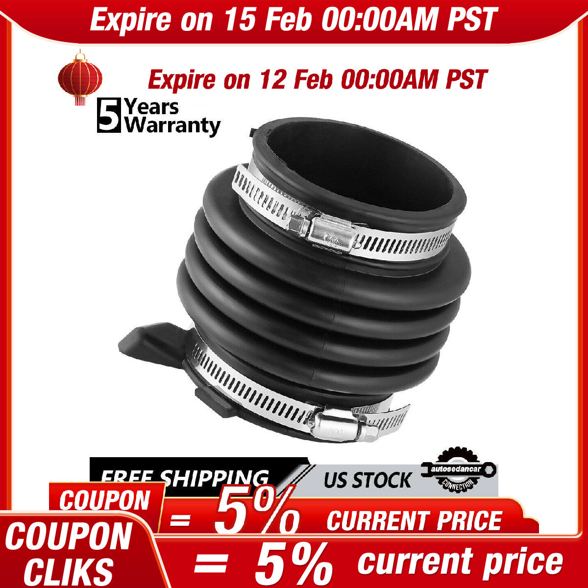 Air Intake Hose Tube Duct Boot for Resonator Fits for 03-09 for Infiniti M35 3.5L US