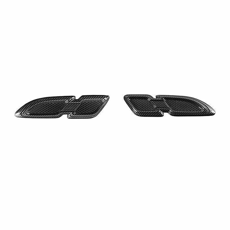 2X Carbon Fiber Side Vent Fender Flank Cover Trim for Nissan Armada Patrol 17-24