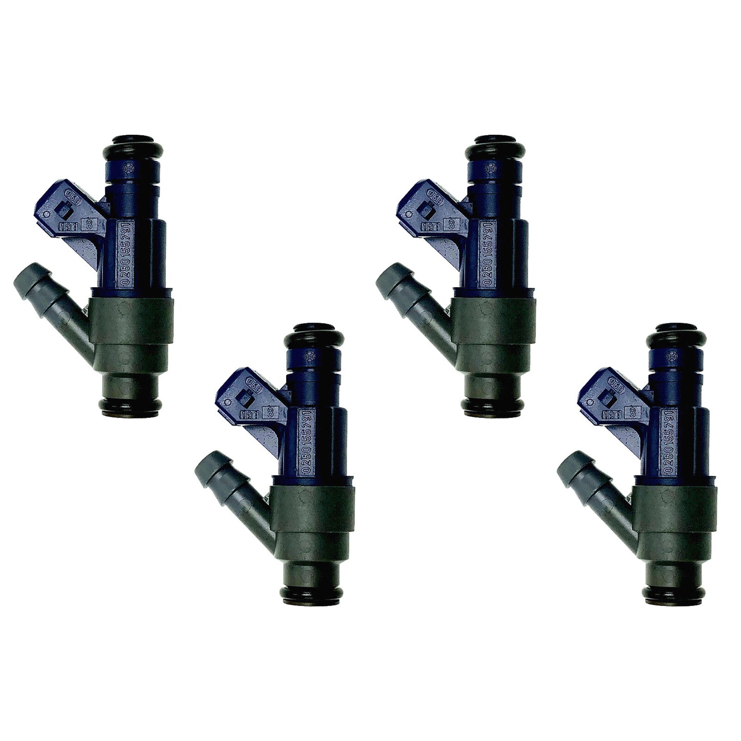 Set of 4 Fuel Injectors 0280155791 for 1998-2000 for VW for Golf for Jetta Beetle 2.0L FJ747