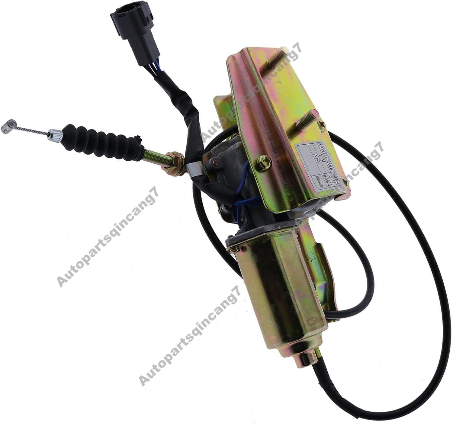 24V Stop Solenoid Stopper Assembly 1819002270 for Isuzu Engine 6BD1T 6BG1T 4JG2