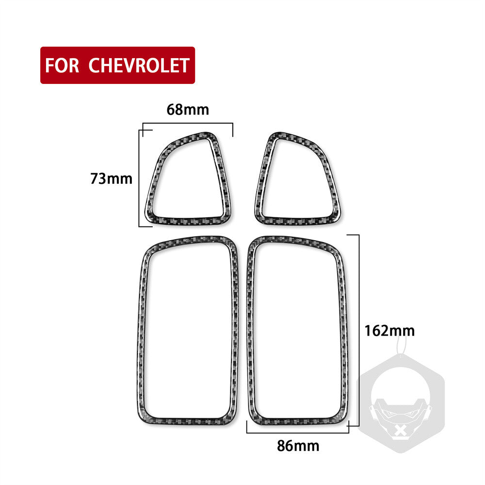 Carbon Fiber Side Air Vent Outlet Cover for Chevrolet Colorado / for GMC for Canyon 2015+