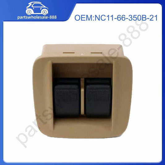 The tan center console power window main switch button is suitable for Mazda Miata 1998-2000 models.