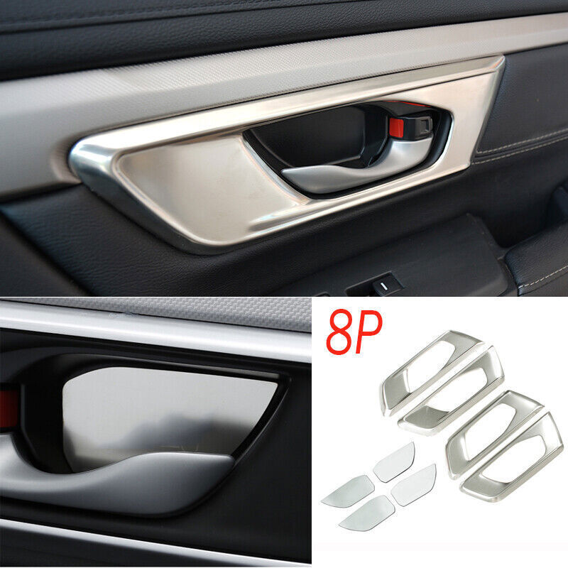 for Honda CRV CR-V 2017-2021 Stainless Interior Door Handle Bowl Cover Trim 8Pcs