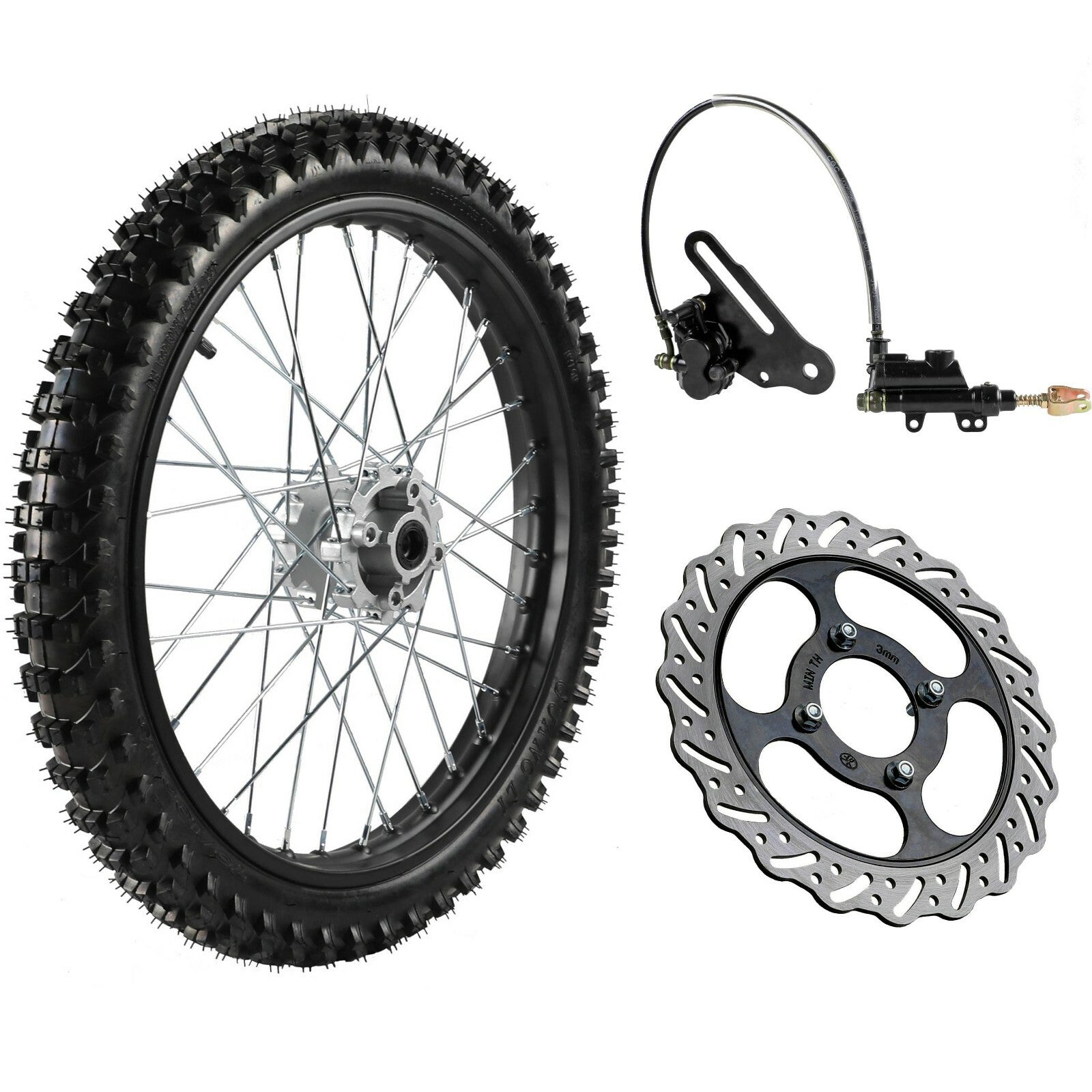 19-inch front wheel 70/100-19 rim assembly for Pit Dirt bicycles, for Honda CRF, for Yamaha