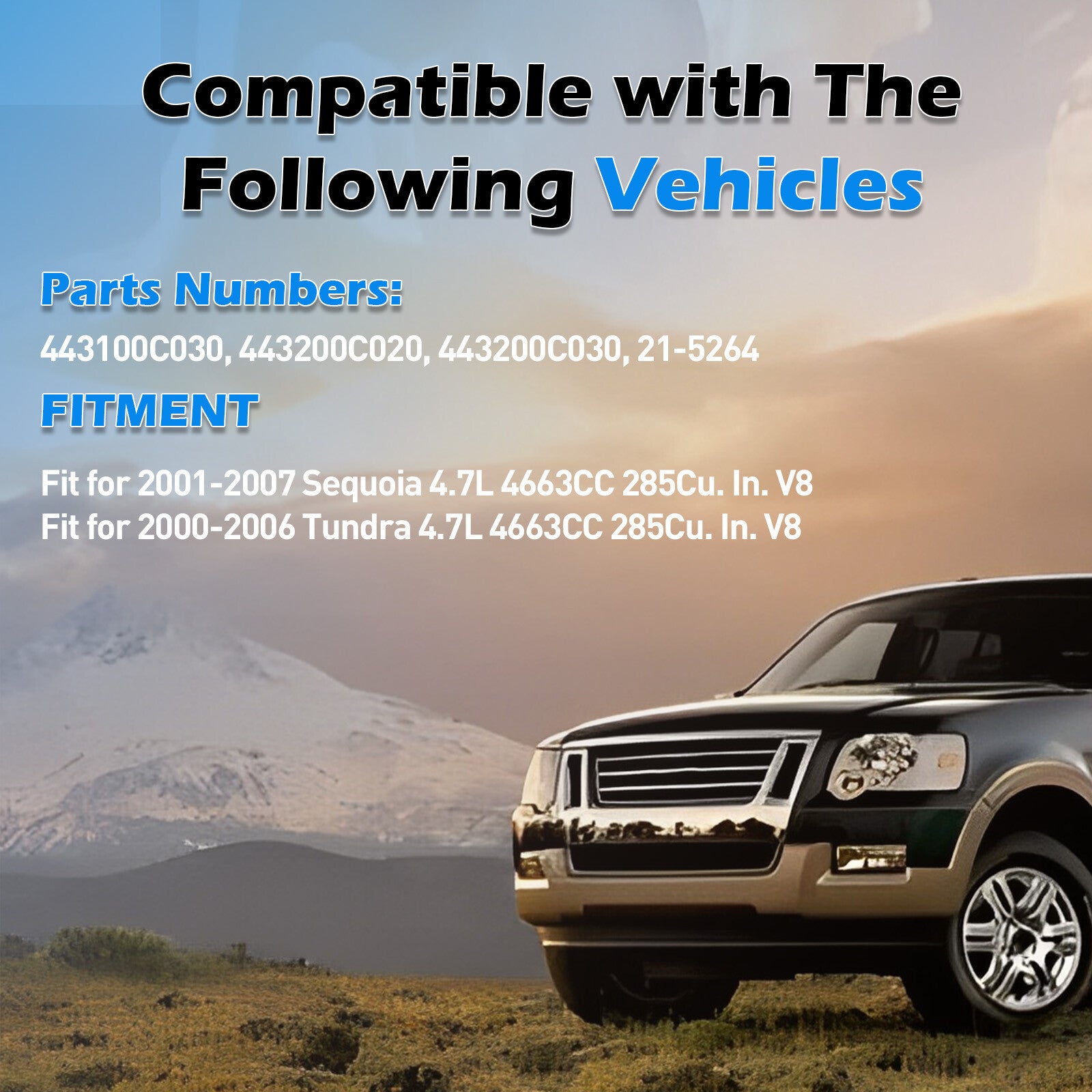 Power Steering Pump for Toyota Tundra fits for Sequoia 2000-2007 4.7L 21-5264 DM