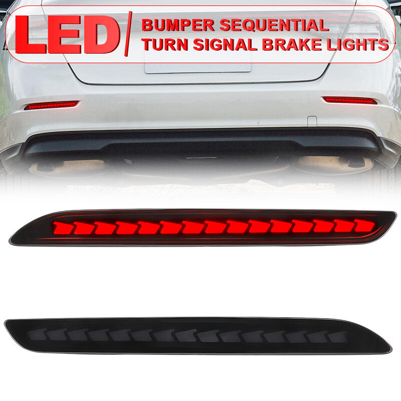 2x LED Rear Bumper Tail Light Brake Lamp W/Dynamic Turn for Honda Accord 2023-24