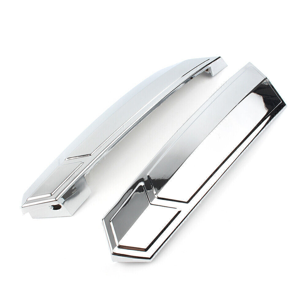 For Victory 2010-14 Cross Roads Silver Pair Saddlebag Hinge Cover Protect