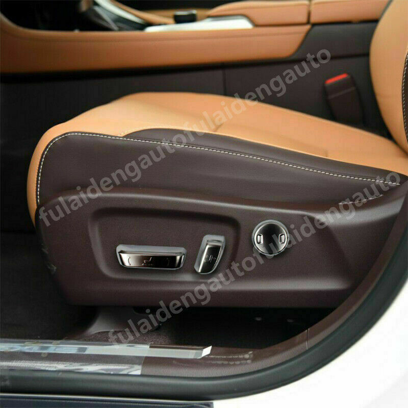 for Lexus RX350/450H 2016-2021 Silver Inner for Seat Adjust Switch Button Cover Trim