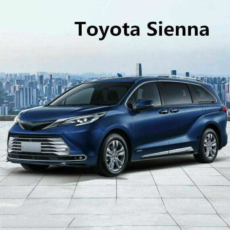2X ABS Glossy Black Rear Window Spoilers Wing Cover Trim for Toyota for Sienna 21-23