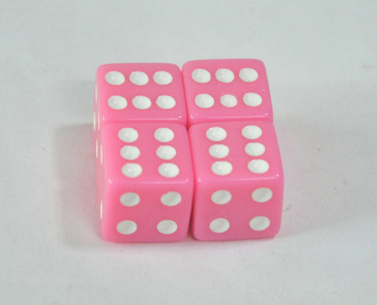 Pink Gem Dice Tire/Wheel Stem Air Valve CAPS set Universal Car truck hot rod ATV