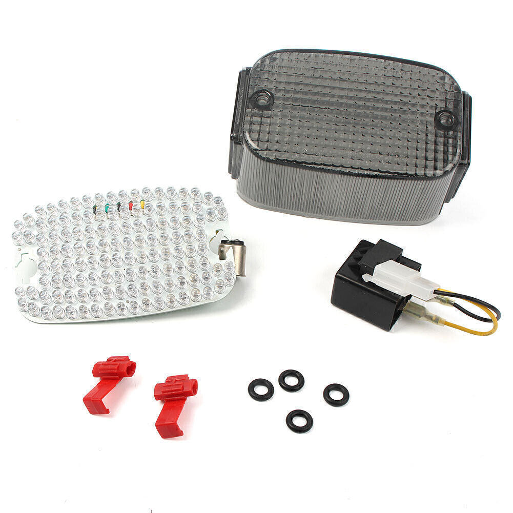 for KAWASAKI VULCAN 800 CLASSIC 1500 88 Smoke LED Tail Light w/Turn Signals