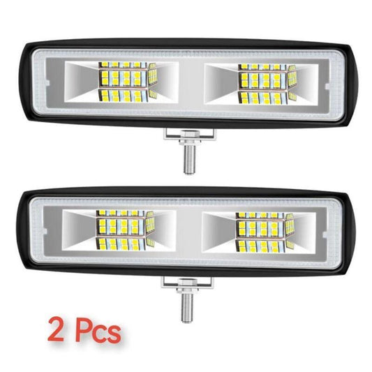 2 x 6-inch 48W LED work light strips, fog lights, off-road SUVs, all-terrain vehicles, driving trucks