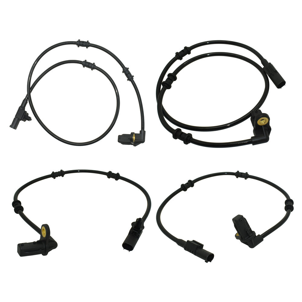 4pcs ABS Wheel Speed Sensor for Mercedes-Benz ML350 ML500 2003-2005 Front Rear