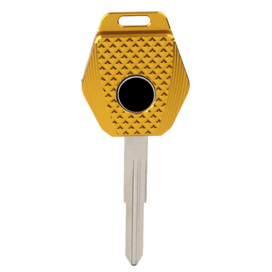 for Honda VFR800 CB600 CBR1000RR Motor Key CNC Aluminum Key Ring Cover Case Gold