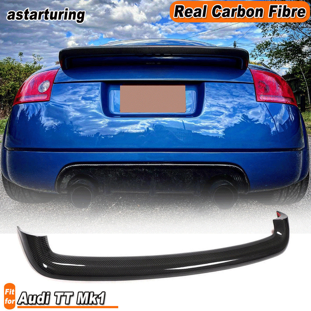 for Audi TT Mk1 Type 8N TT Quattro 1998-06 Rear Trunk Spoiler Wing Carbon Fiber
