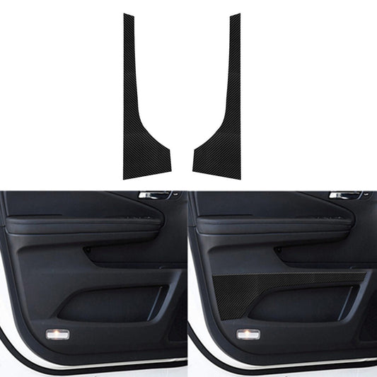2X Carbon Fiber Front Door Panel Cover Trim for Honda Ridgeline 2017-2020