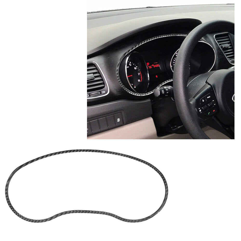 Carbon Fiber Speedometer Surround Frame Trim Cover for KIA Sedona 2015-2016