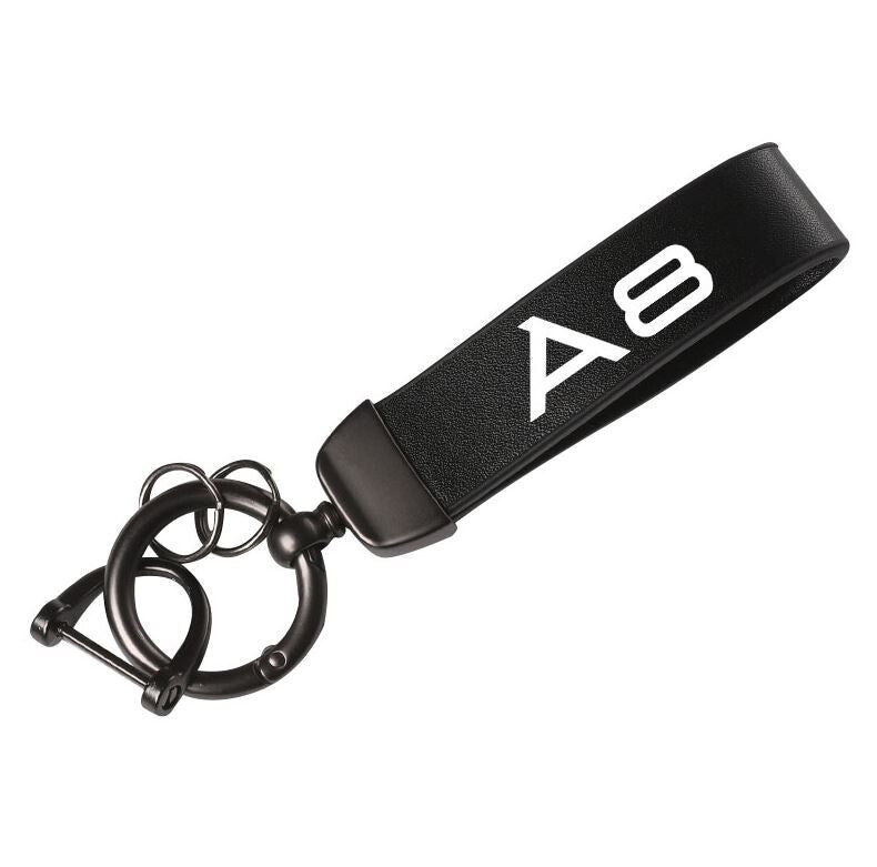 Car keychain, automatic key ring, dark green leather, suitable for Cooper S R53 R55 R56 R60 F55