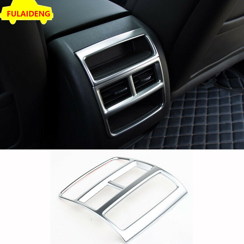 for Cadillac XT5 2017-2022 Titanium Silver Rear Air Outlet Vent Frame Cover Trim