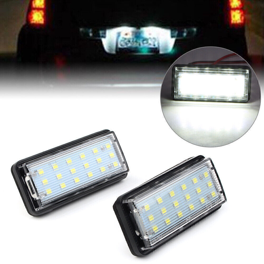 2x No Free LED License Plate Light Fit for Toyota for Land Cruiser Prado for Lexus GX LX470