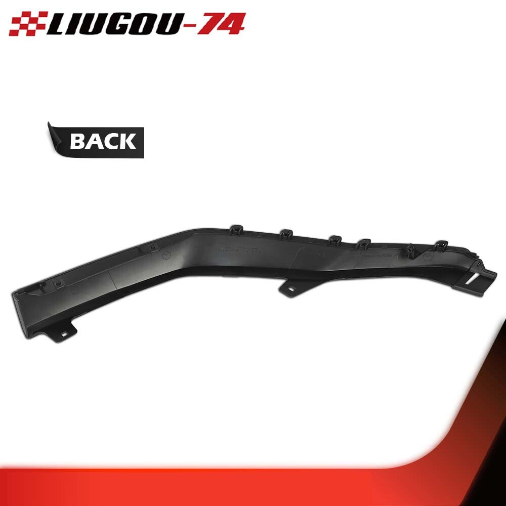 One black bumper trim piece fits the left side of the 2016-2018 for Lexus RX350 front-wheel drive side.