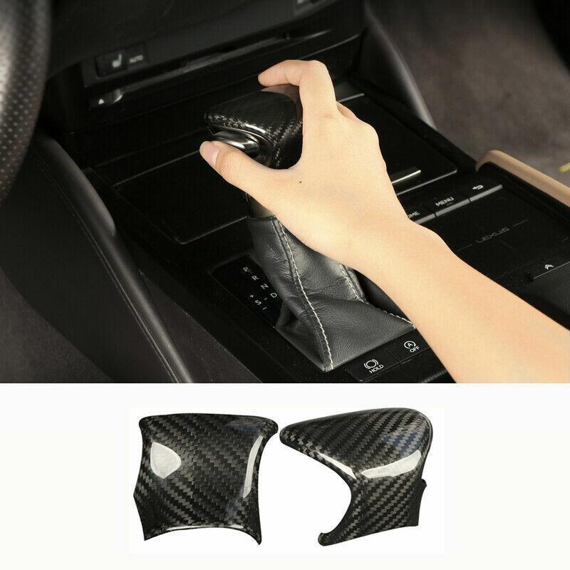 for Lexus ES350/300H/250 19-2022 DRY Carbon Fiber Car Gear Shift Knob Cover Trim