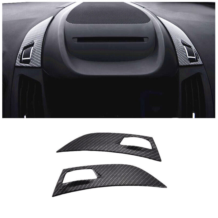 Carbon Style Dashboard Vent Outlet Cover Trim ABS for Ford Escape Kuga 2017-2019