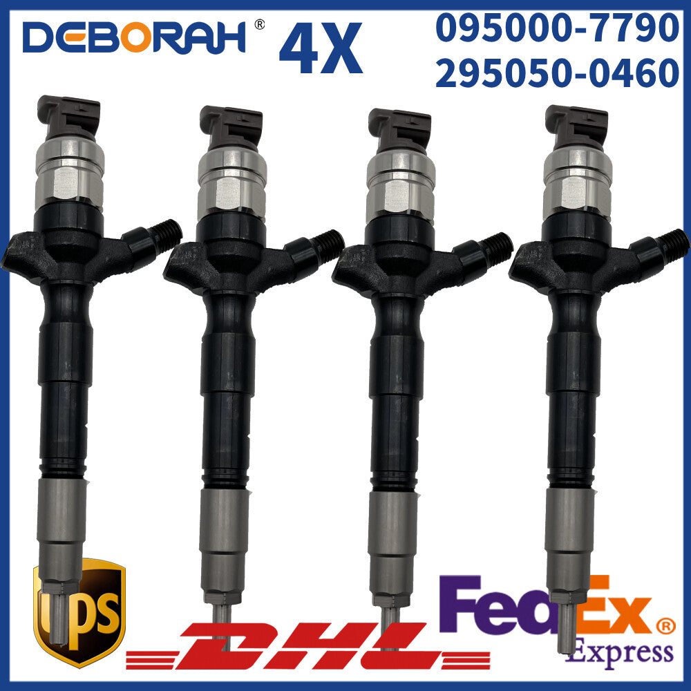 4X Common Rail Fuel Injector 095000-7790 23670-30310 2367030310 for Toyota