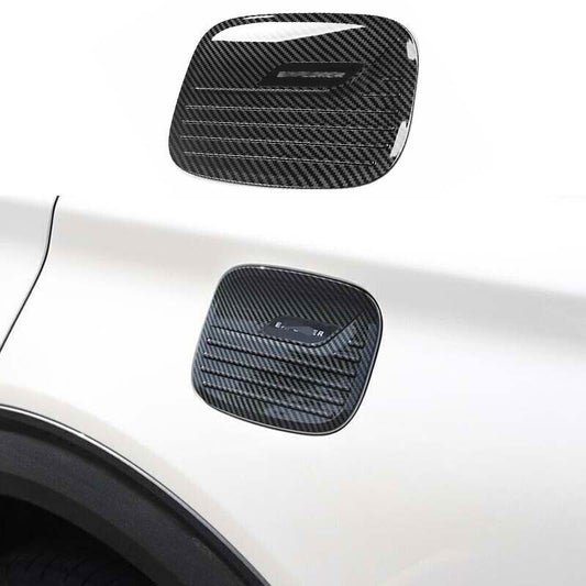 1X Exterior Fuel Tank Cap Cover Trim Carbon Fiber Look for Ford Explorer 20-2024