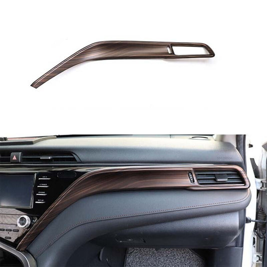 Peach Wood Grain for Toyota for Camry 2018-2023 for Co -Pilot Dash Left Air Vent Strip