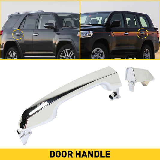 Chrome-plated rear left or right door panel handles for 2015-2020 for Toyota 4Runner TRD Pro