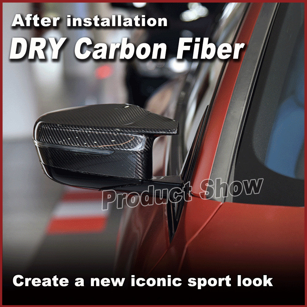 Fit for BMW M3 M4 G80 G82 G83 2021-2023 Dry Carbon Fiber Side Mirror Covers Caps