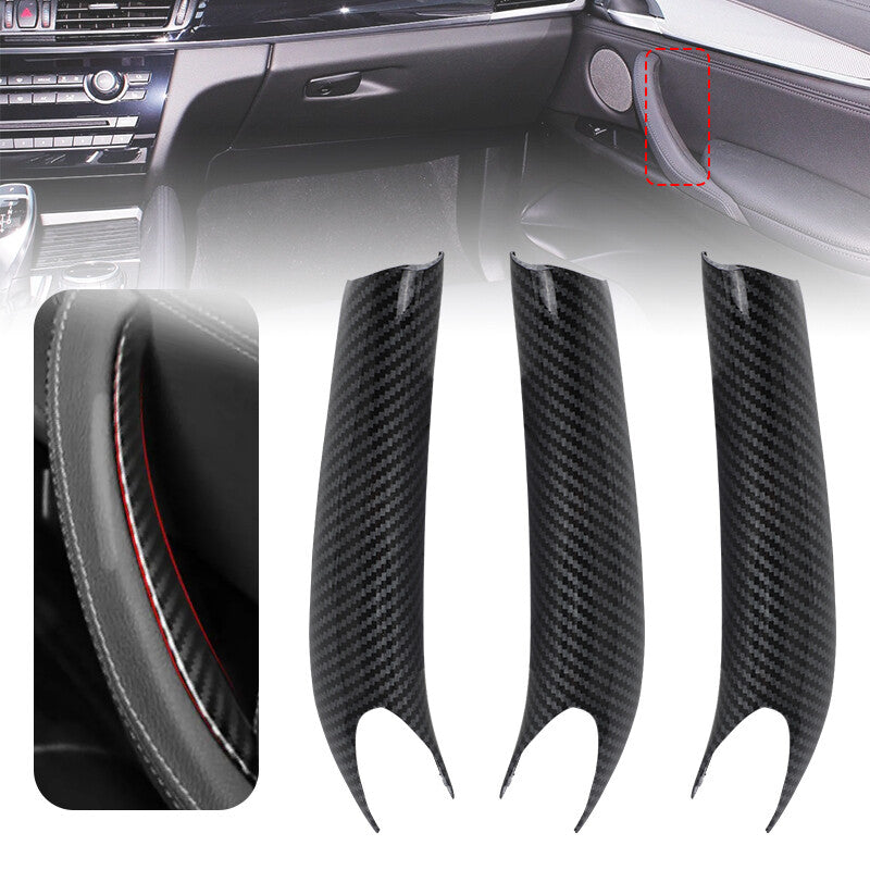 Inner Handle Interior Door Panel Pull Trim Cover fit for BMW X5 X6 F15 F16 2014-2018