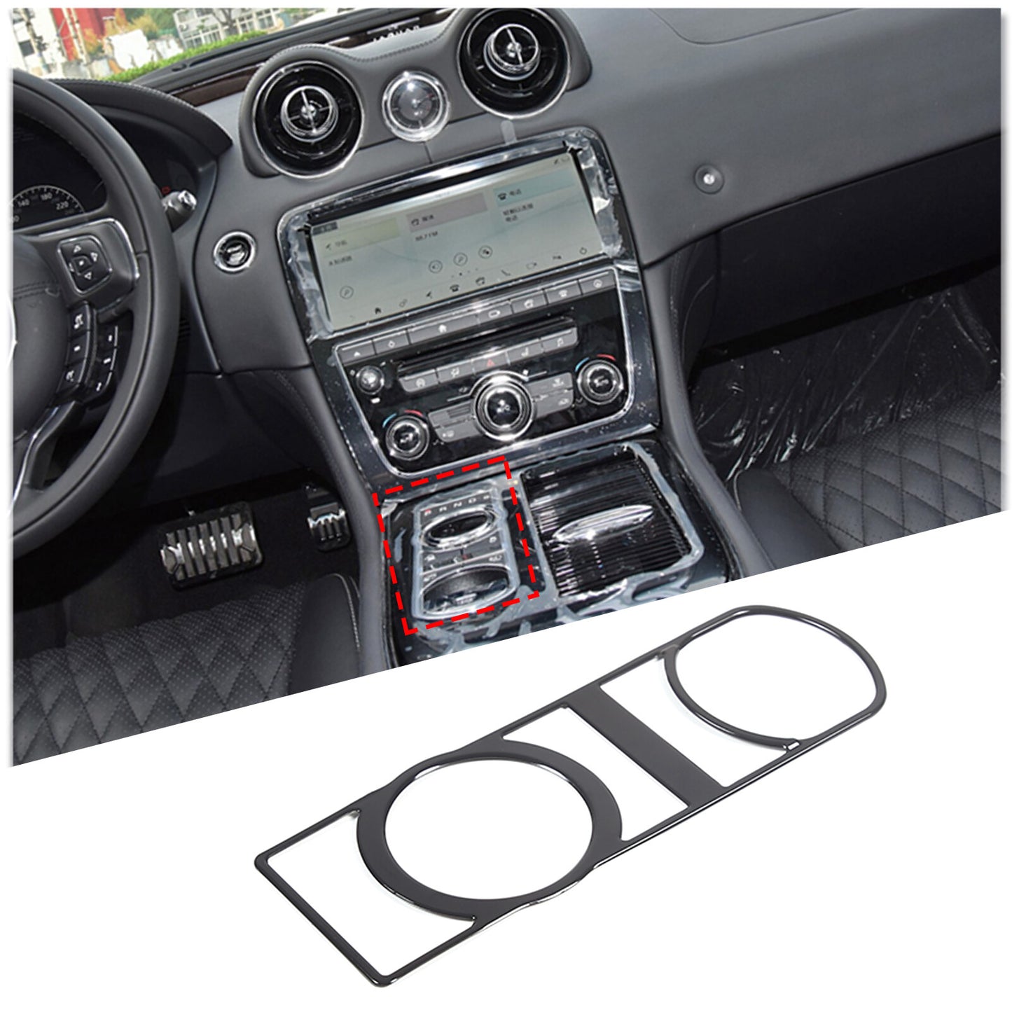 2-Piece Gloss Black Rear Window Shutter Cover Trim for Toyota 86/ for Subaru BRZ 2022-up
