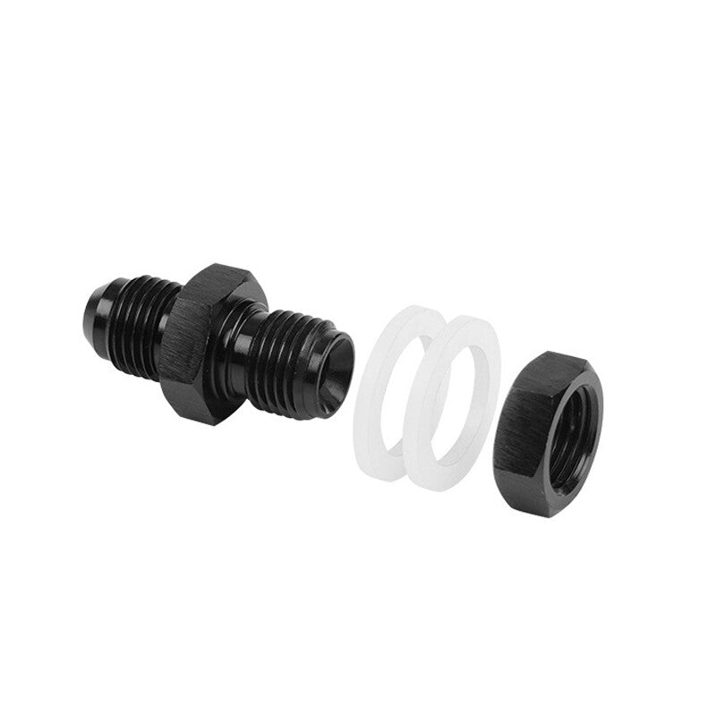 1PC Male 6AN Bulkhead Fuel Cell Fitting Adapter Aluminum Straight