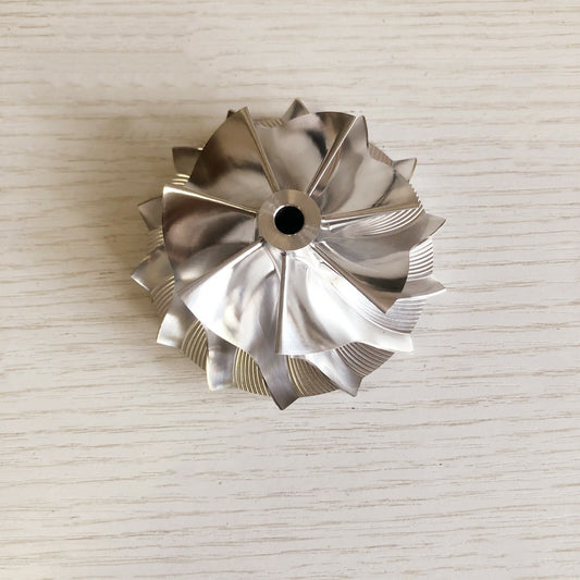 RHF55 54.64/70.98 mm 7+7 blade high-performance turbine blank compressor wheel
