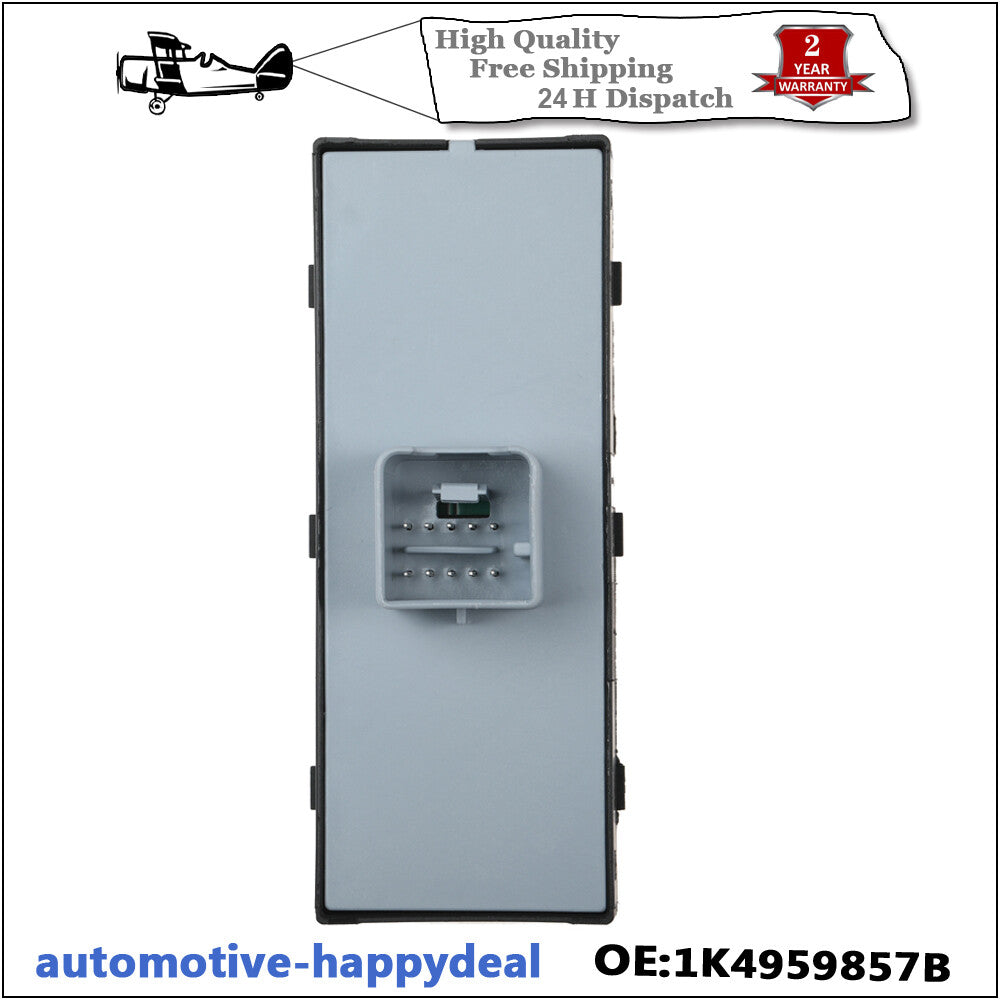 Electric Window Switch for VW for Golf Mk5 Mk6 04-2014 Driver Side 4 Door 1K4959857B