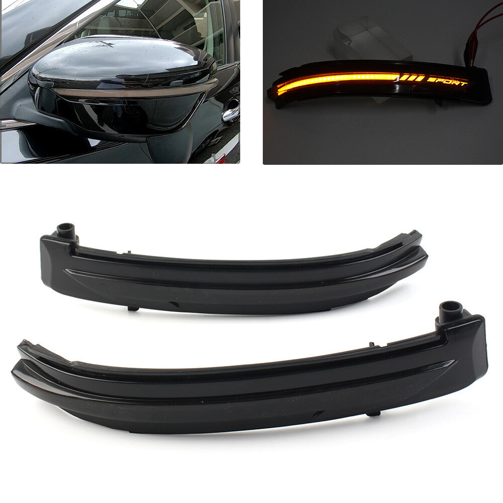 Side Mirror Dynamic LED Turn Signal Light for Nissan Rogue T32 Qashqai J11