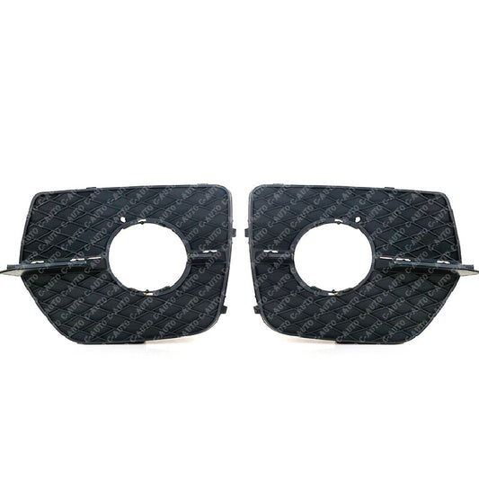 Pair Front Bumper Trim Mesh Fog Lamp Grill Grille for BMW X6 E71 2008-2014